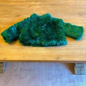 JANIE and JACK Girls Festive Faux Fur Jacket